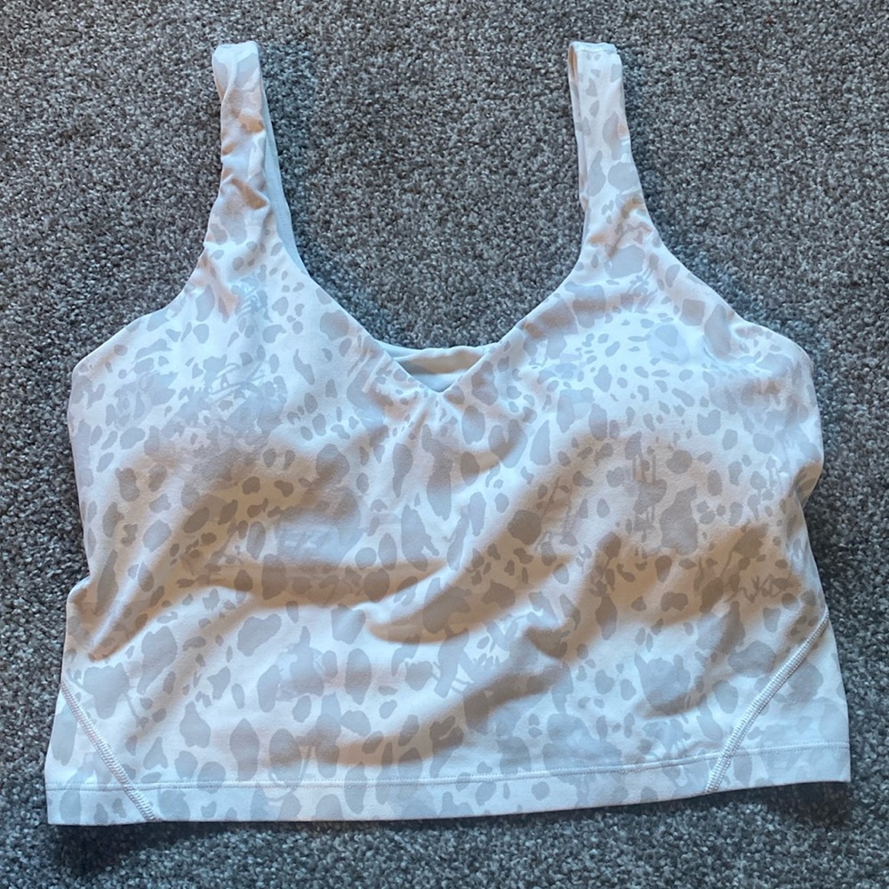 Lululemon white leopard Align Tank